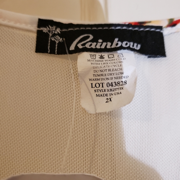 Rainbow: NWT Flower Sheer Top - Picture 5 of 5